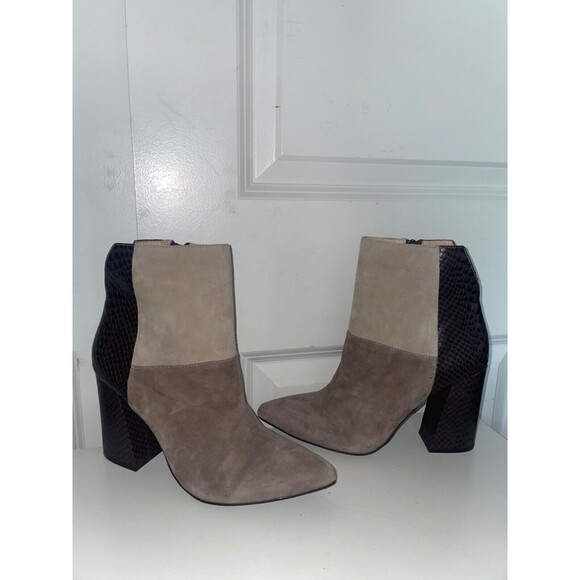 Chinese Laundry Kristin Cavallari Santorini Heeled Ankle Boots size 9.5 Leather - Picture 6 of 13